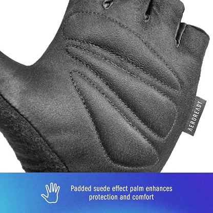 adidas Essential Training & Weightlifting Gloves, Fingerless Workout Gloves - color: Blue, size: X-Large