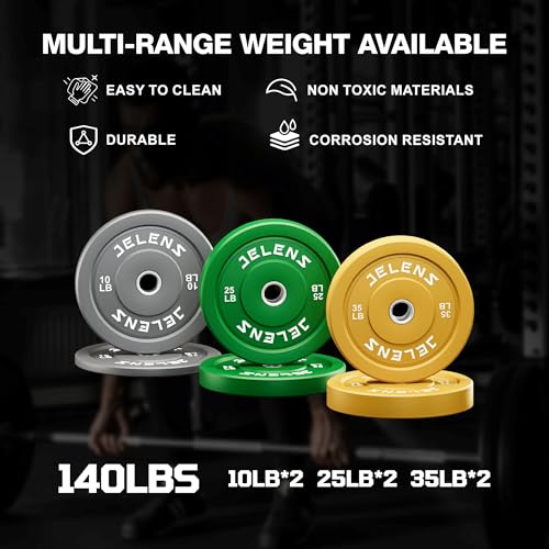 S11 Power Cage, 2000LB Multi-Function Power Rack with LAT Pulldown, Squat Rack with Adjustable Pulley System and Training Attachments, Weight Rack for Home Gym - style: 140LB Colored Weights Package