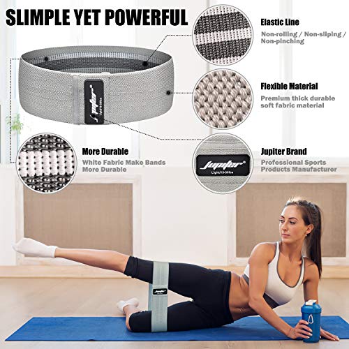 Resistance Bands for Legs and Butt, Exercise Bands Booty Bands Hip Bands Wide Workout Bands Sports for Squat Glute Hip Training (Set of 3)