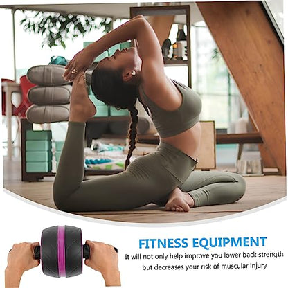 Toddmomy Exercise Equipment Ab er Machine Scooter Exercise Step Platform Ab Wheel Pad Appliance Jump Rope Mat - color: Purple