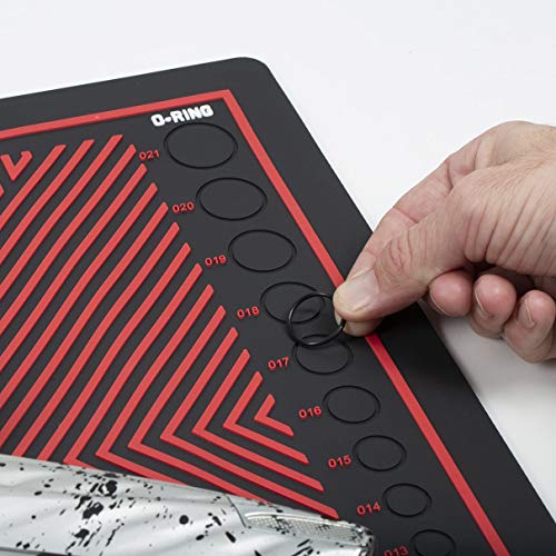 HK Army MAGMAT Magnetic Paintball Tech Mat - color: Black/Red