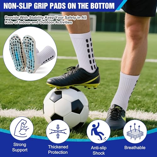 Soccer Training Mat with Video Guide & Grip Socks | 47“x32” Footwork Agility Mat for Ball Control & Speed | Non-Slip Soccer Practice Mat for All Ages, Home, Gym | Includes Training Equipment & Guide - style: 5-in-1 Ultimate