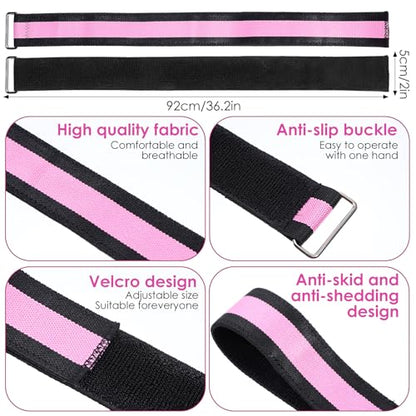 Resistance Bands Set, Adjustable Ankle Exercise Bands with Cuffs Home Gym Workout Fitness Equipment with Carry Bag for Women Leg Booty Butt Lift Kickbacks Hip Training Working Out Yoga