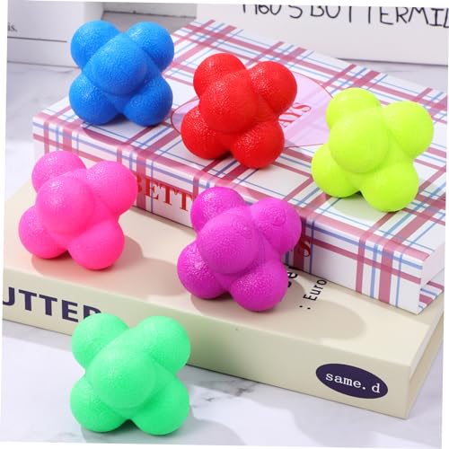 Yardwe 6pcs Colorful Reaction Balls Reflex Training Ball Goalkeeper Agility Sports Exercise