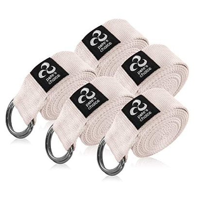 Stretching Straps and Yoga Blocks - Yoga Beginner Kit for Pilates & Gym - style: 5 Pack, 8ft