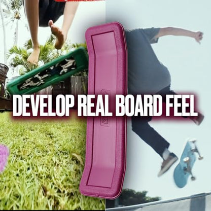 Kickflipper Balance Board, a fun, lightweight trainer that builds balance and confidence - color: Maple