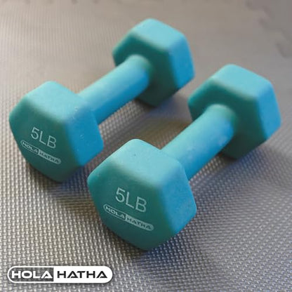 Neoprene Dumbbell Weights Set w/Rack, Home Gym Equipment - Portable Weighted Exercise Dumbbells for Fitness, Training, and Lifting Workouts