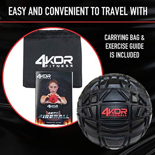 4KOR Massage Balls for Trigger Point Therapy - Myofascial Release Ball - Muscle Relief for Back, Neck, Shoulder, Foot Pain - Fitness Massage Balls for Mobility - Deep Tissue Release Ball