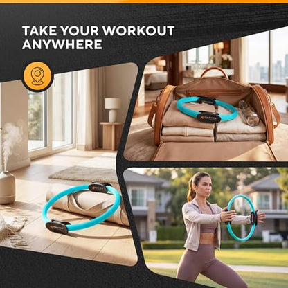 Pilates Ring Circle, Magic Circle Pilates Ring, Inner Thigh Exercise Equipment, Fitness Rings for Women, Thigh Master Inner Thigh Exerciser, Yoga Ring Pilates Equipment for Home Workouts
