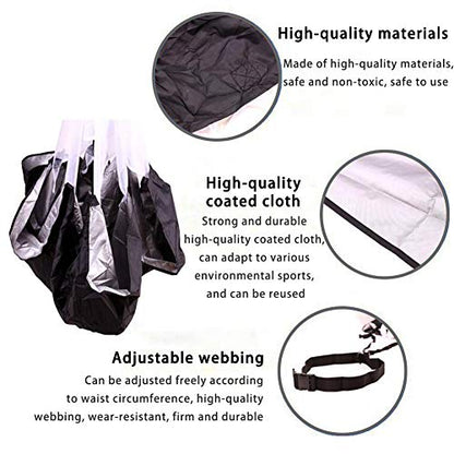 Running Speed Training 56 Inch 2 Umbrella Resistance Training Parachute with Adjustable Strap Free Carry Bag, Resistance Running Parachute for Football Soccer Training Kids Youth and Adults