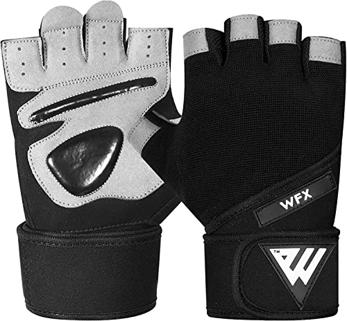 Gym Gloves Training Weight Lifting Gloves for Men Women Wrist Support Padded Extra Grip Palm Protection Fitness Workout Gloves Cycling,Hanging,Pull ups,Breathable - size: Medium