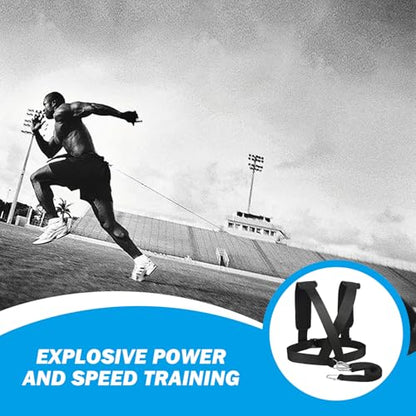Weight Sled, Nylon Sled Harness Tire Pulling Harness, Speed Training Equipment Pull Strap for Sprint Running, Football, Basketball, Soccer Workout
