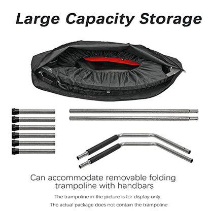 Trampoline Storage Bag, Folding Mini Trampoline Storage Bags, Waterproof Fitness Rebounder Pouch for Gym, Home and Travel - size: 88CM