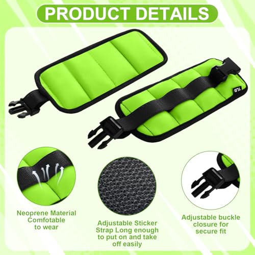6 Pcs Water Aerobics Equipment Set Full Body Pool Exercise Kit, 2 Aqua Dumbbells, 2 Adjustable Ankle/Wrist Weights, 2 Webbed Swim Gloves, Low Impact Aquatic Workout Gear