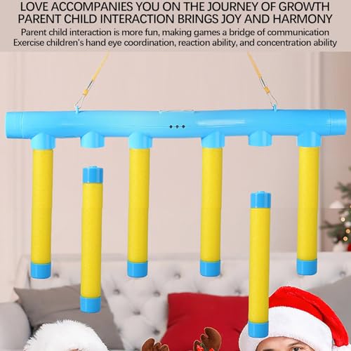 Catching Sticks Game, Drop Stick Game, Hand Eye Coordination Reflex Challenge Game, Falling Sticks Reaction Training Game, 3 Adjustable Speed