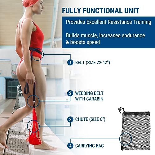 Swim Parachute - Resistance Training Equipment with Swimming Tempo Trainers