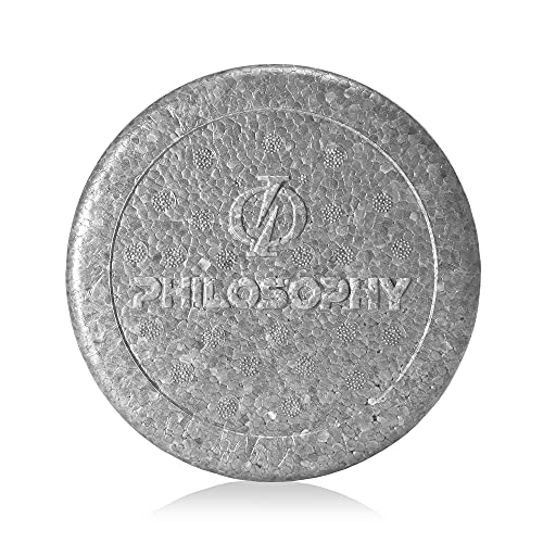 Philosophy Gym 24" High-Density Foam Roller for Exercise, Massage, Muscle Recovery - Round, Gray