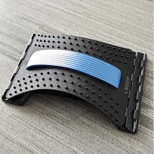 Back Stretcher for Lower Back Pain Relief, Multi Level Back Cracker Board for Herniated Disc, Scoliosis, Spine Decompression, Back Cracking Device, Upper and Lower Back Stretcher