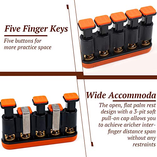 Finger Strengthener, Guitar Beginner Exercier, Finger Trainer, Hand Grip Strength Trainer for Athletes,Musicians