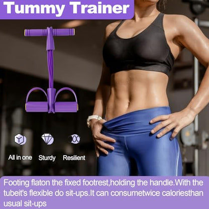 21 Fitness Resistance Bands Set with Pedal System – Resistance Bands & Tube Pedal Resistance Device, Multifunction Tension Rope for Full Body Workout, Exercise Bands for Abs, Fashion Puller for Women