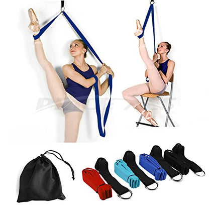 Leg Stretch Band - To Improve Leg Stretching - Easy Install on Door - Perfect Home Equipment For Ballet, Dance And Gymnastic Exercise Flexibility Stretching Strap Foot Stretcher Bands