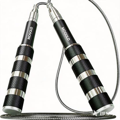 Retractable Jump Rope - No Tool Adjustable, Fits in Pocket, Tangle-Free Steel Cable for Travel & Gym