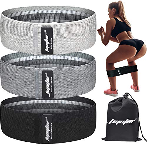 Resistance Bands for Legs and Butt, Exercise Bands Booty Bands Hip Bands Wide Workout Bands Sports for Squat Glute Hip Training (Set of 3)