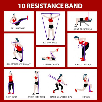 Pull Up Bands, Resistance Bands, Exercise Bands for Full-Body Training, Pull Up Assistance Bands Set for Men & Women, Fitness, Physical Therapy, Stretch Workout Bands at Home, Gym