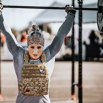 Weighted Vest – Adjustable 14–60 lb Capacity for Men and Women, Weight Vest for Training, Strength & Functional Fitness, Durable Workout Vest, Plates Sold Separately - color: Beige