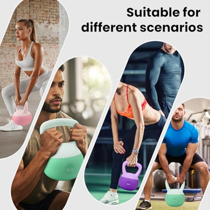 Soft Kettlebell for Women, Home Gym Weights, Available in 4kg, 6kg, 8kg for Yoga, Pilates & Full-Body Training - color: 6 KG