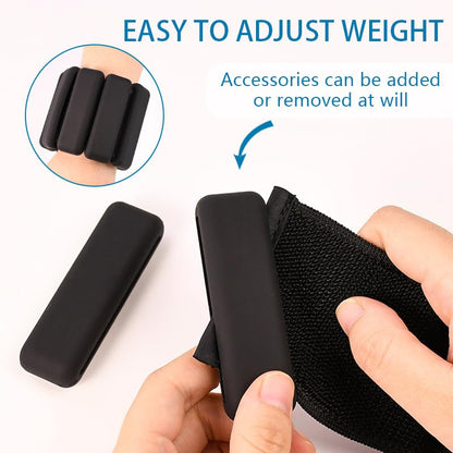 Ankle Weights for Women Man, 1 Pair Wrist Weights 2lbs (1lb Each) for Home Gym Fitness Pilates, Hand and Leg Weights with Adjustable Strap, Breathable & Comfortable Arm Weights