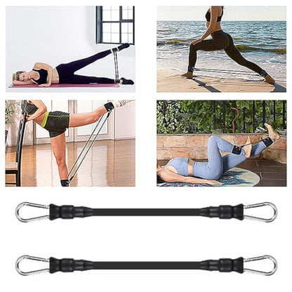 2 Pack Ankle Resistance Bands Replacement 30 Lbs Exercise Bands Ankle Straps Elastic Cable for Ankle Resistance Band Cuffs Ankle Bands Booty Workout Equipment Kickback Hip Fitness Training
