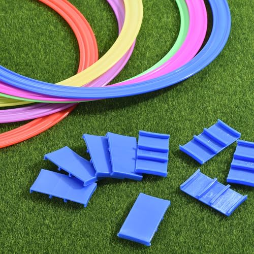 PATIKIL Agility Rings, Speed Training Rings 6 Colors Plastic Exercise Speed Circle Jumping Hoops for Gymnastic Sport Soccer
