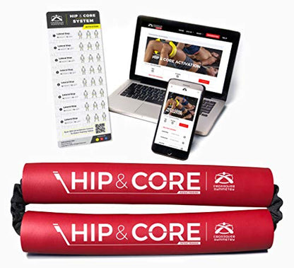 Crossover Symmetry Hip & Core System - Loop Resistance Home Workout Bands to Stretch and Strengthen Legs, Butt, Hips, Thighs and Glutes, Includes Online Exercise & Training Guide