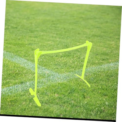 Mikikit Adjustable Height Speed Hurdles Foldable Agility Training Equipment for Soccer Football Enhance Speed Coordination Jumping Skills Portable Versatile for Athletes