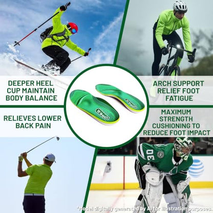 220lbs+ Metatarsal Insole Arch Support Plantar Fasciitis Relief - color: Yunshan Green, size: MEN (5-5 1/2)|WOMEN (7-7 1/2)--240MM