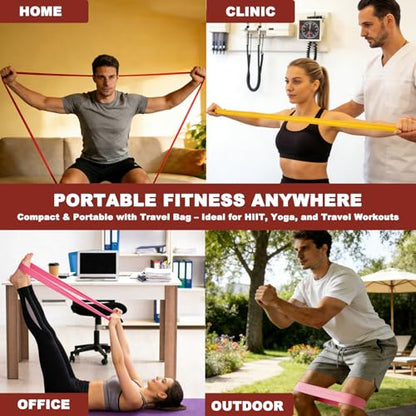 Home Workout Pilates Kit for Women, Better me Pilates Ring and Ball Set Essentials Equipment, with 5 Resistance Bands, Massager Roller, Yoga Starter Accessories for Toning Arms, Thighs & Core