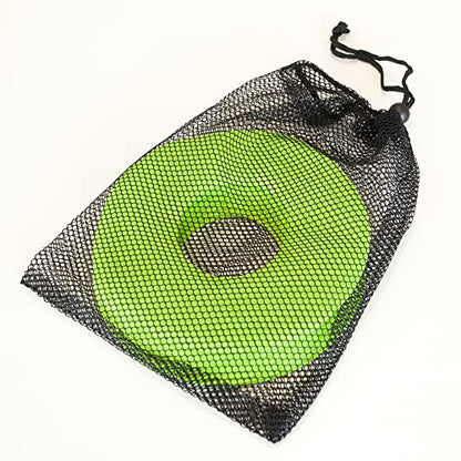 QUICKPLAY PRO Quick-Pick Flat Markers The Original Flat Field Cone Easy Carry Neon Green Spot Markers (Set of 10)