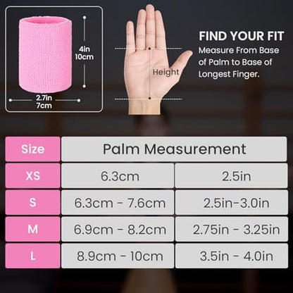 Amrta Gymnastics Grips with Wristbands for Girls 2 Pair - color: Purple-Pink, size: X-Small