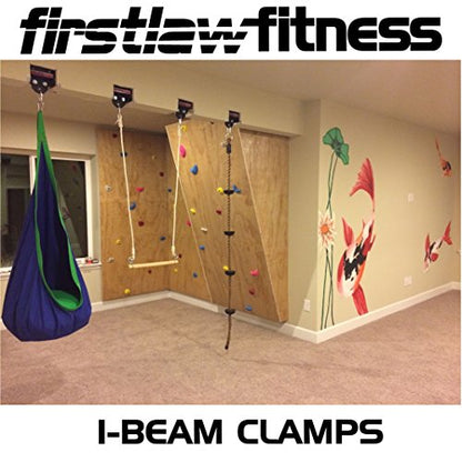 Firstlaw Fitness 1000 LBS I-Beam Clamp - Multi-Sports Made in The USA - size: 4.0 Inch Wide I-Beam