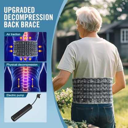 HONGJING Electric Pump Decompression Belt for Lower Back Pain Relief