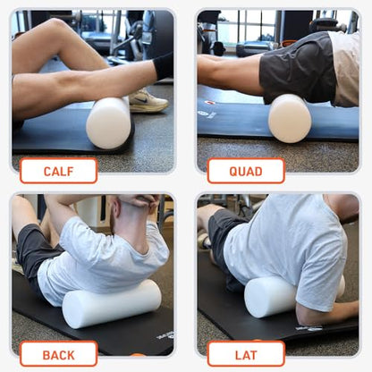 Foam Roller, Full Round 6" x 36" - size: 6 x 36-Inch