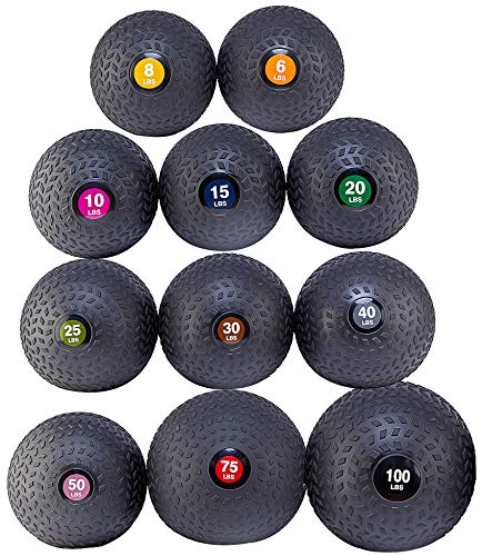 Fitvids Slam Medicine Wall Balls Workout Exercise Fitness Weighted Balls for Cross Training, Strength and Conditioning Exercises, Cardio and Core Workouts - style: 10 Pounds