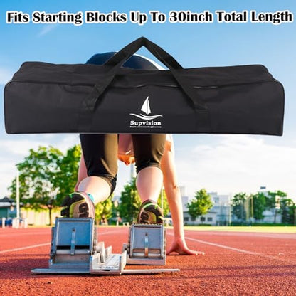 31.5in Foldable Duffle Bag Fits Starting Blocks with an Overall Length of Less Than 30 Inches Extra Large Travel DuffelTote GymBag with Zippers and Handles Sports Oxford Cloth Bags - style: 31.5in for Starting Blocks