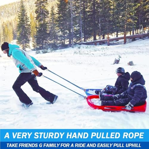 Sled Pulling Belt, Sled Cord with Carabiner, Winter Sled Pull Rope Set, Sled Trainer Pull le-ash, Adjustable Sled Belt for Sled & Tire Pulling,Resist-ance & Strength Training Core Power Workout at Gym