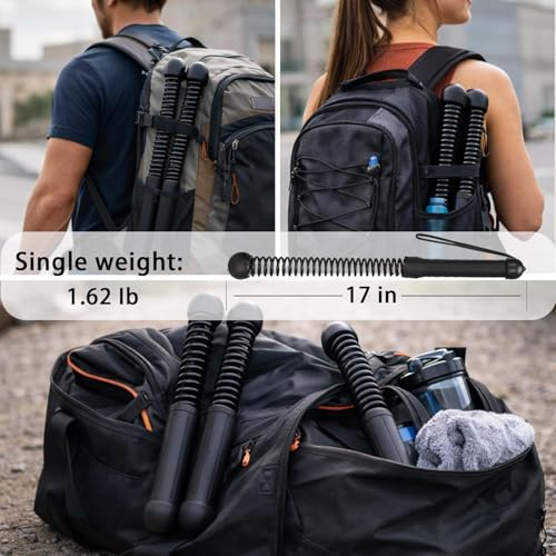 Cordless Battle Ropes,Weighted Ropeless Battle Ropes for Home Gym Exercise, Portable Full Body Workout Equipment, High-Intensity HIIT & Strength Training Gear for Men & Women (Black)