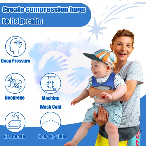 Weighted Vest for Kids Including 6 Removable Weights, (Small, Ages 2 to 5) - color: Navy Blue, size: Small