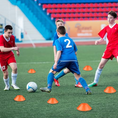 30 Pack Mini Soccer Cones–Mini Disc Cones for Agility Training,Soccer,Football,Sports Drills,Field Markers,Cones Sports Equipment,Portable Stackable Mini Cones with Carry Bag