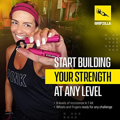 GRIPZILLA Grip Strength Trainer 50-300lb, Hand Gripper Strengthener Workout Kit,Metal No Slip Heavy Duty Hand Strengthening Device, Forearm Exerciser and Wrist Strengthener