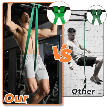 5 Levels Resistance Bands Set, with Door Anchor and Handles, Heavy Duty Pull Up Assist Bands, Workout Exercise Bands for Gym, Physical Training, Yoga and Home Fitness